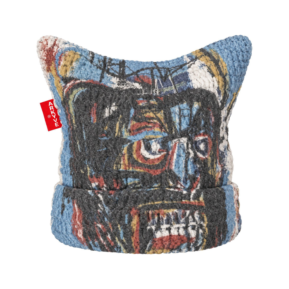 Arkyve X Basquiat "Untitled 1982" Crochet Cat Hat