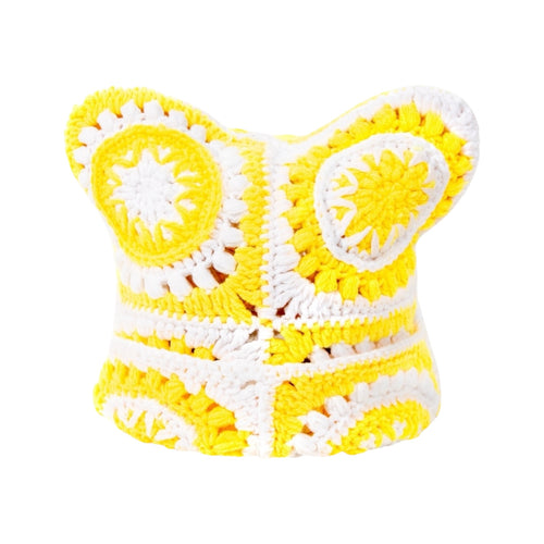 Sunny Burst Crochet Cat Hat