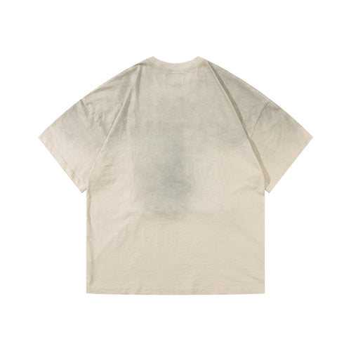 Arkyve X Basquiat 100 Yen Tee in cream, back view