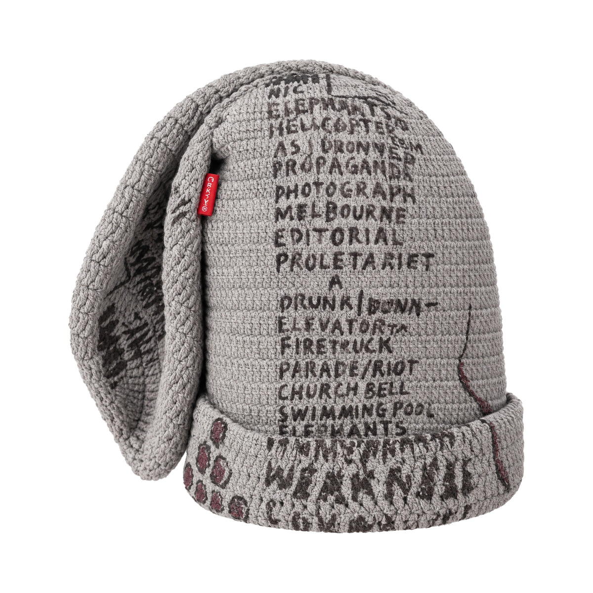 Arkyve X Basquiat "Poem" Crochet Sock Hat