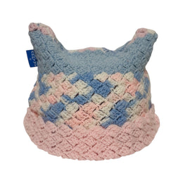 Cotton Candy Crochet Cat Hat (1of1)