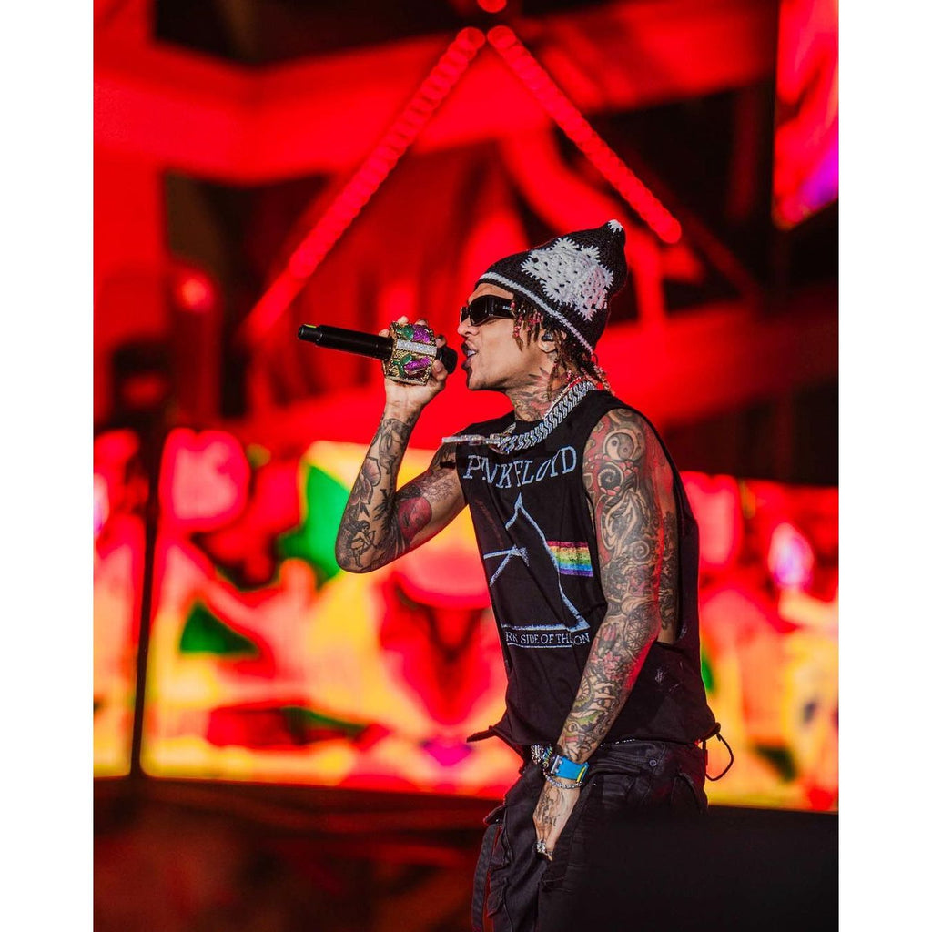 Black Snowflake Crochet Cat Hat