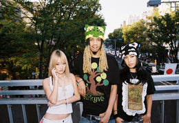 Crochet Tree Patch Black Tee