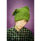 Pine Green Crochet Cat Hat