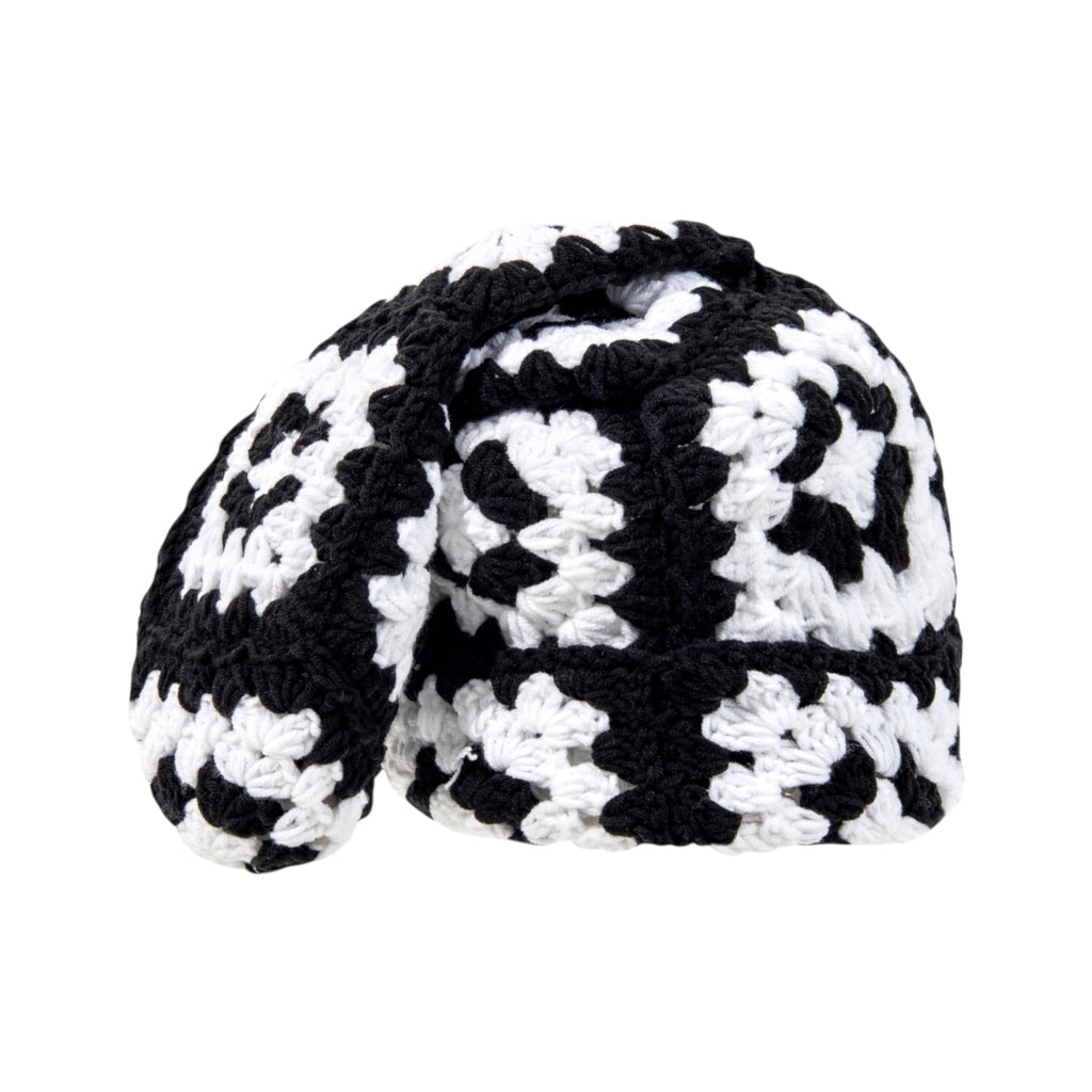 Mono Square Crochet Sock Hat