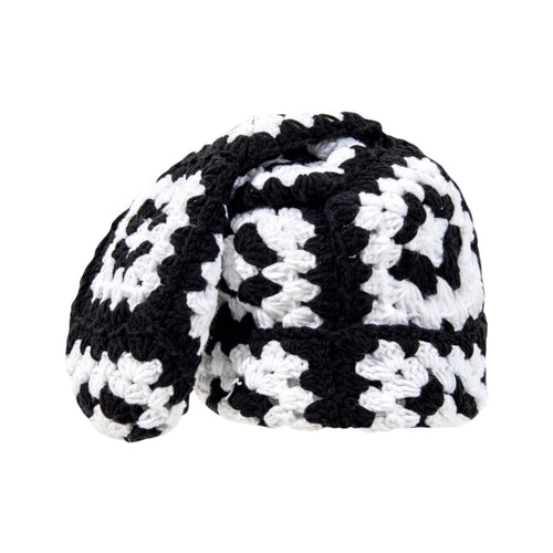Mono Square Crochet Sock Hat