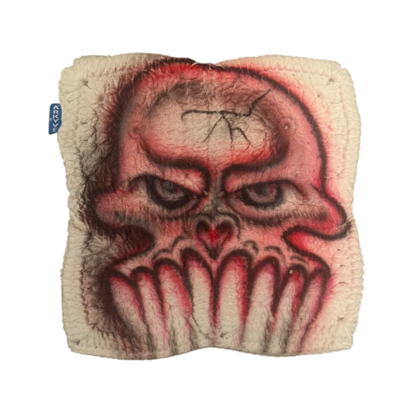 Red Skull 1of1 Crochet Cat Hat