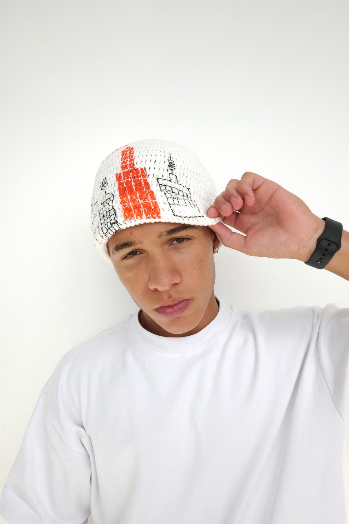 Arkyve X Basquiat "Mecca" Crochet Beanie