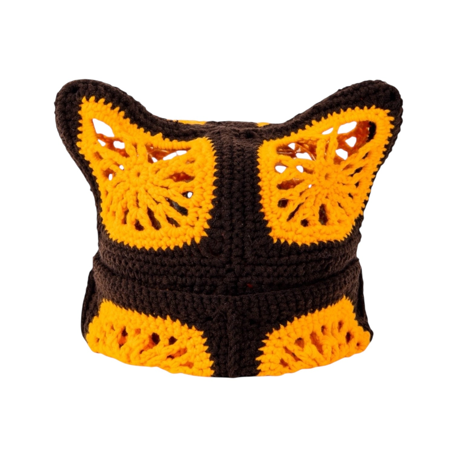 Sunset Tree Crochet Cat Hat