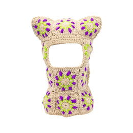 Orchid Sand Crochet Cat Mask