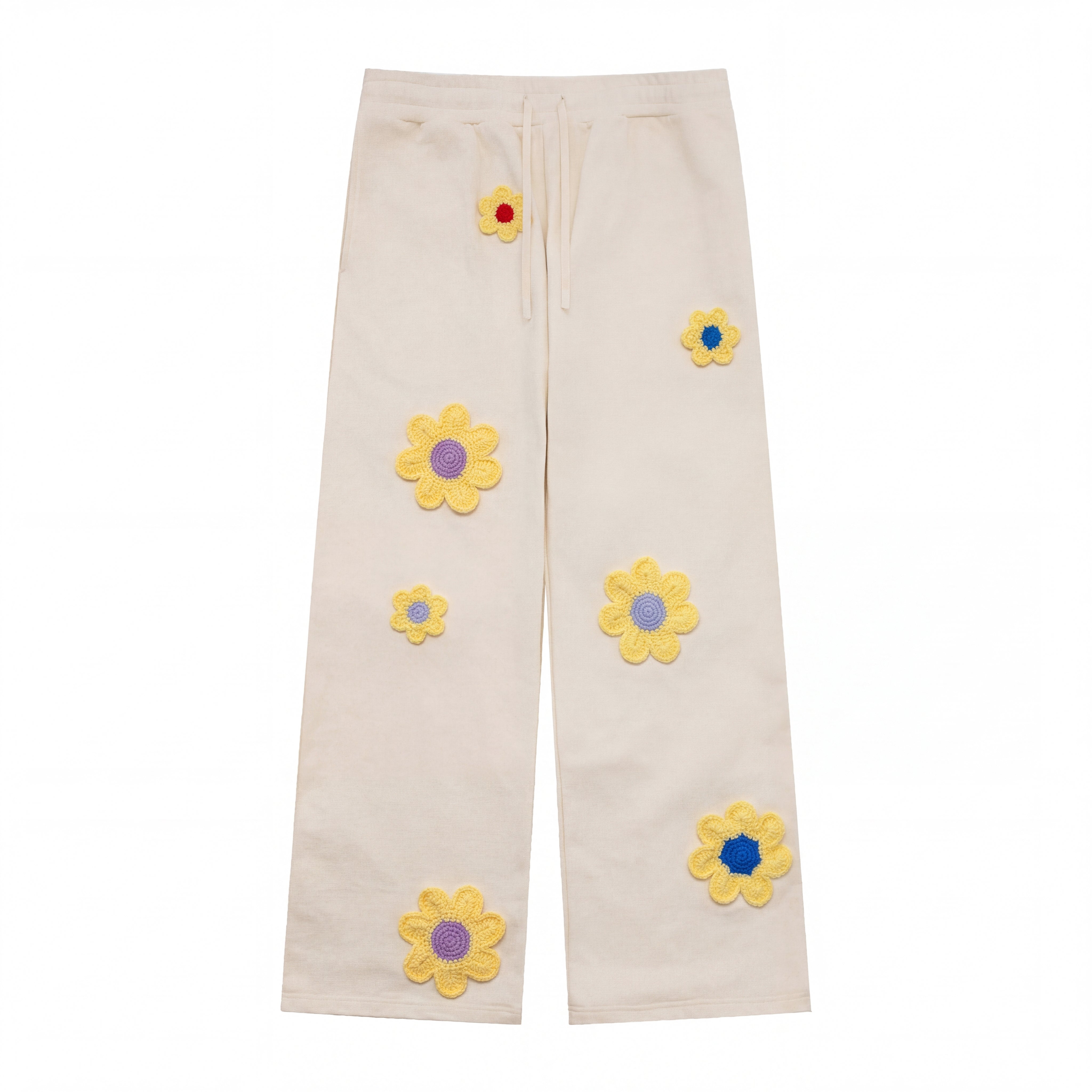 Crochet Patch Sweatsuit Pants | Arkyve
