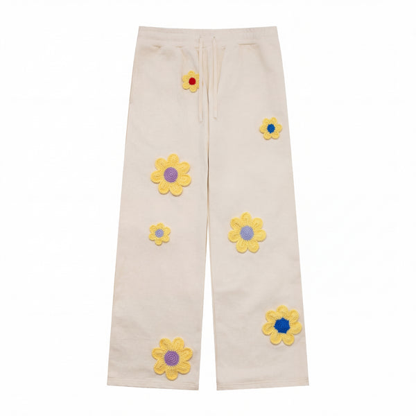Arkyve X Steven Harrington Flower Patch Sweatpants - Cream