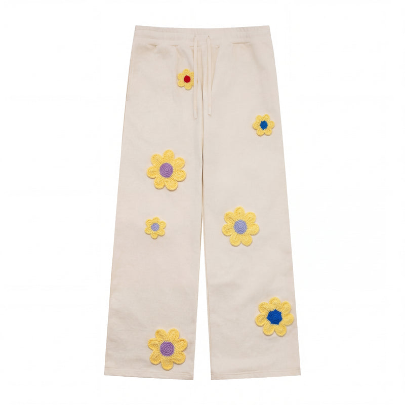 Arkyve X Steven Harrington Flower Patch Sweatpants - Cream