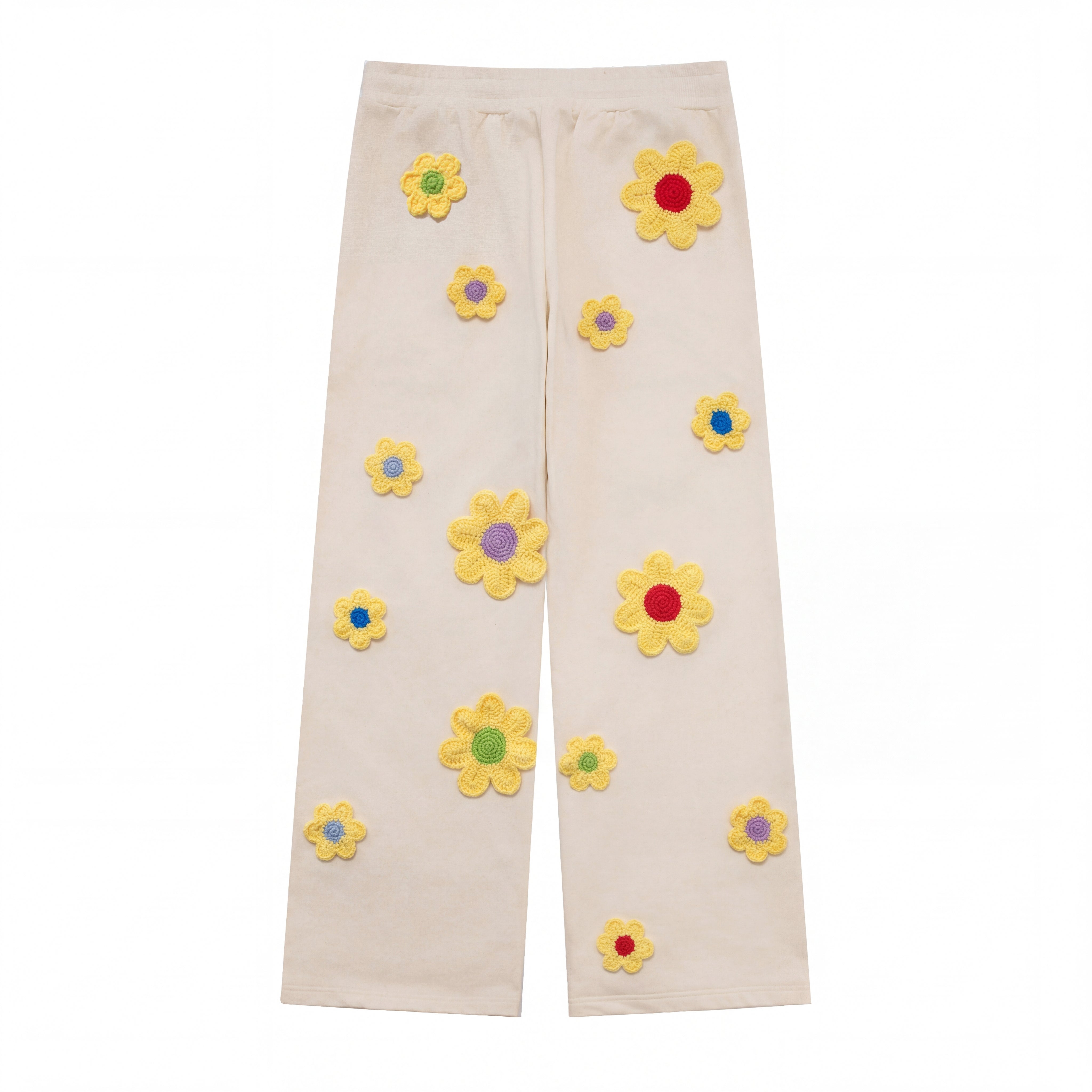 Crochet Patch Sweatsuit Pants | Arkyve