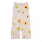Arkyve X Steven Harrington Flower Patch Sweatpants - Cream