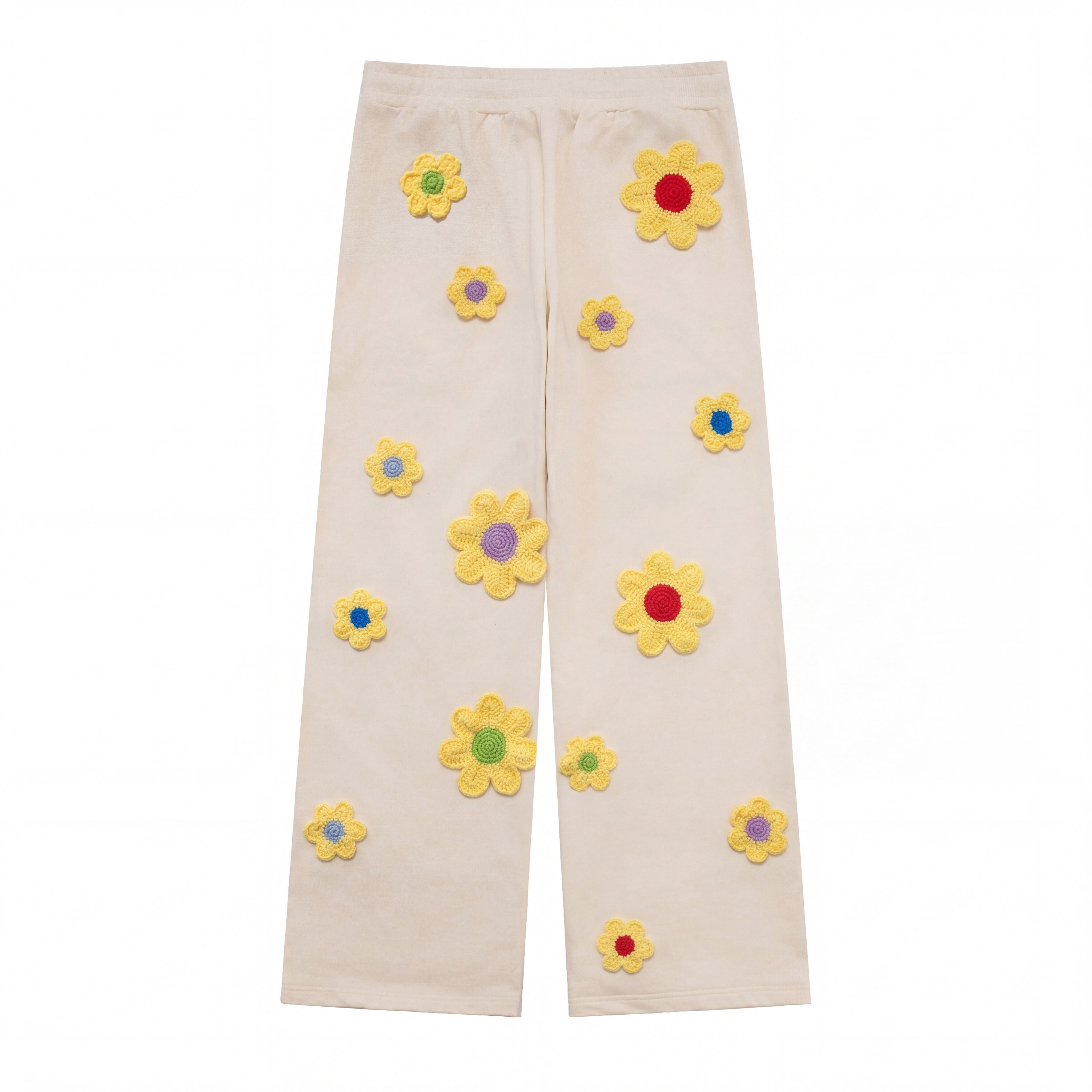 Arkyve X Steven Harrington Flower Patch Sweatpants - Cream