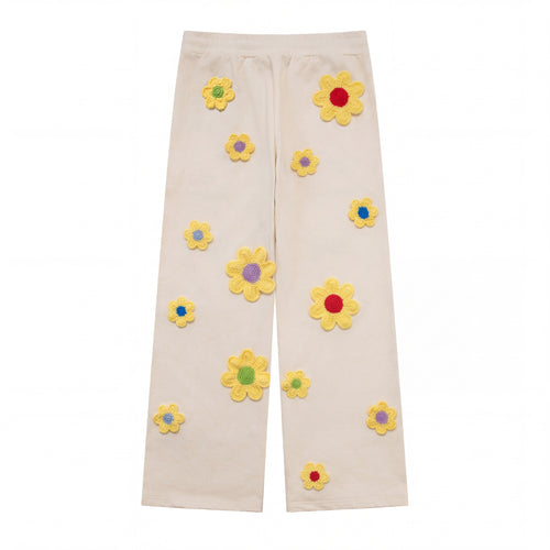Arkyve X Steven Harrington Flower Patch Sweatpants - Cream