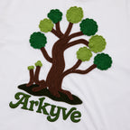 Crochet Tree Patch White Tee