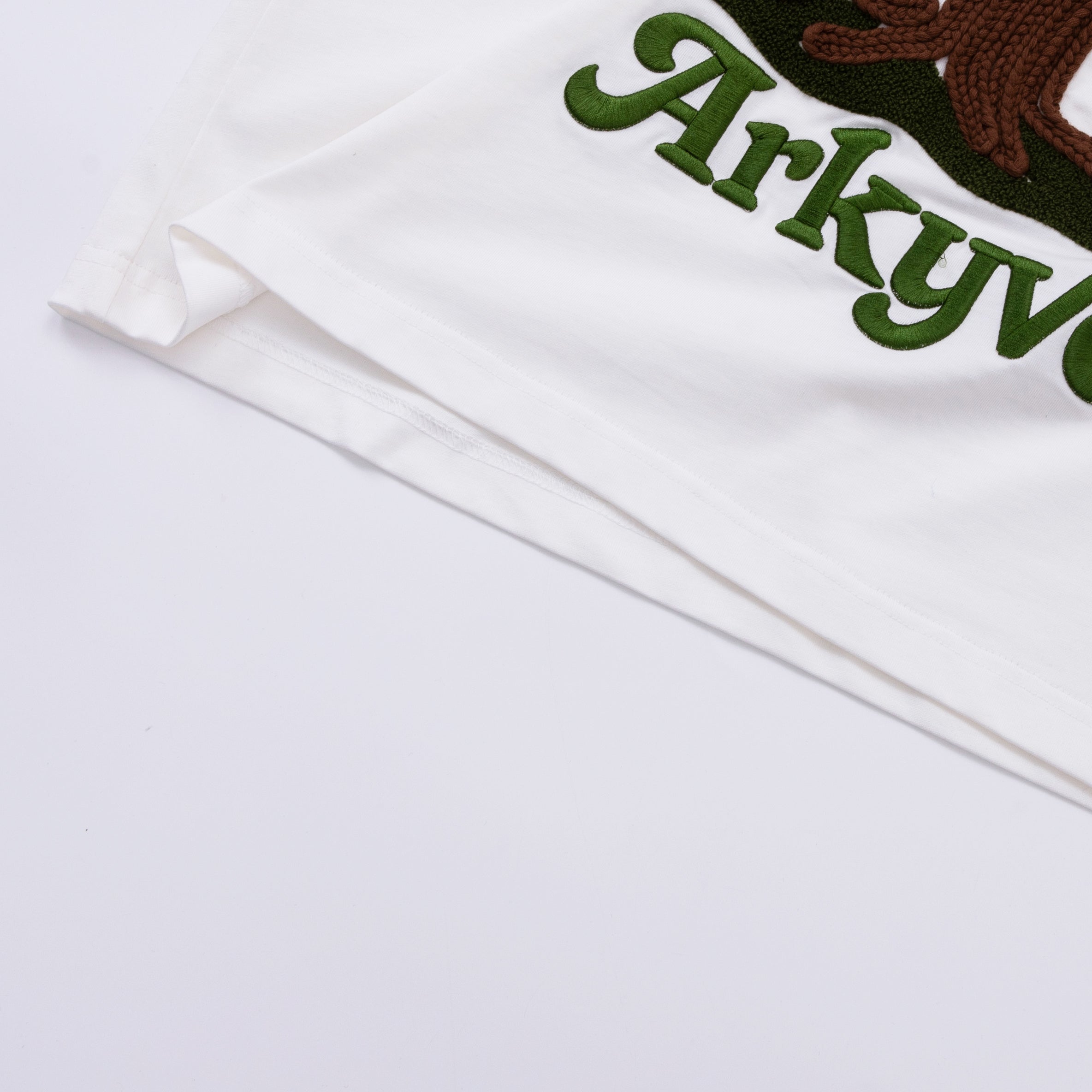 Crochet Tree Patch White Tee