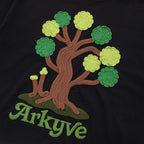 Crochet Tree Patch Black Tee
