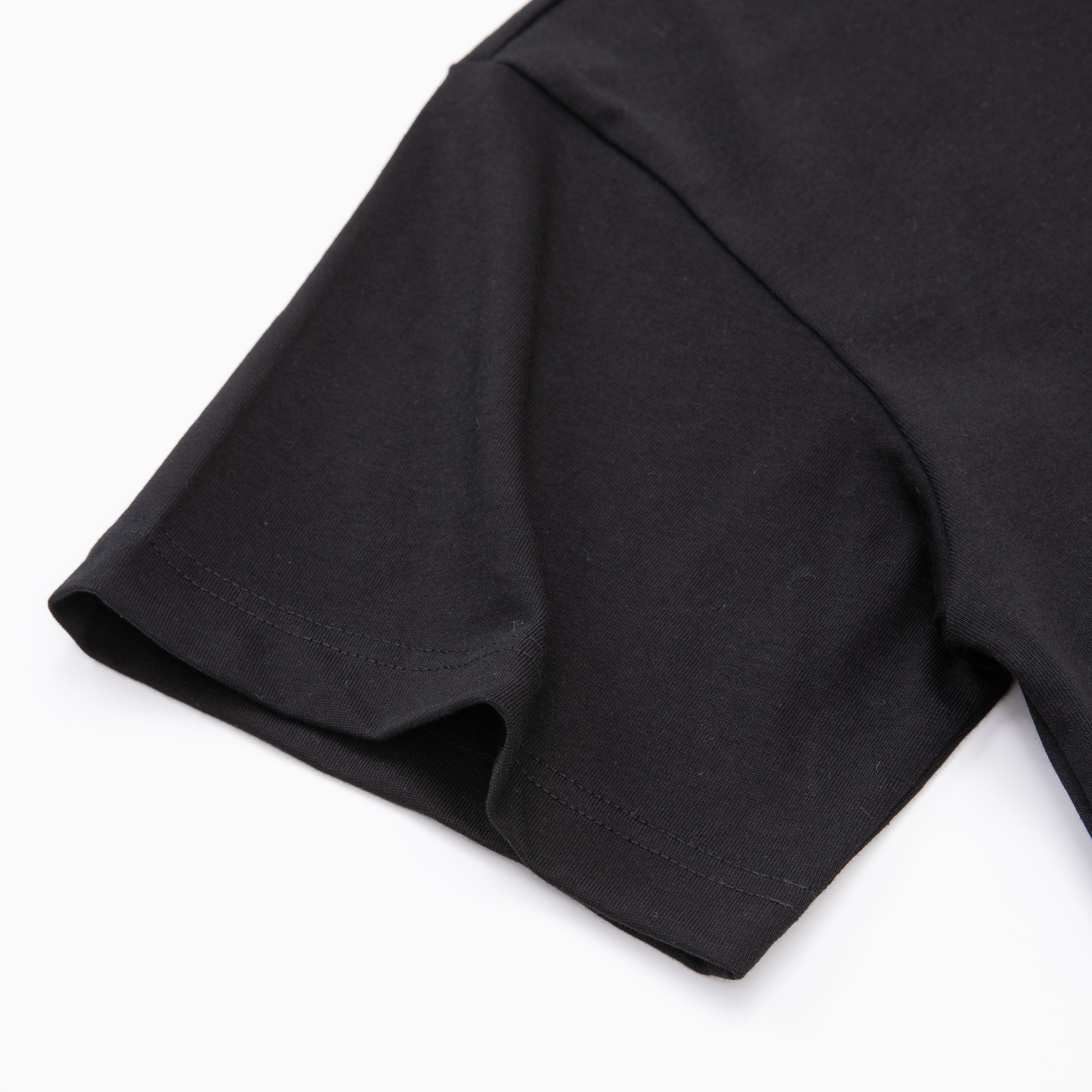 Crochet Tree Patch Black Tee