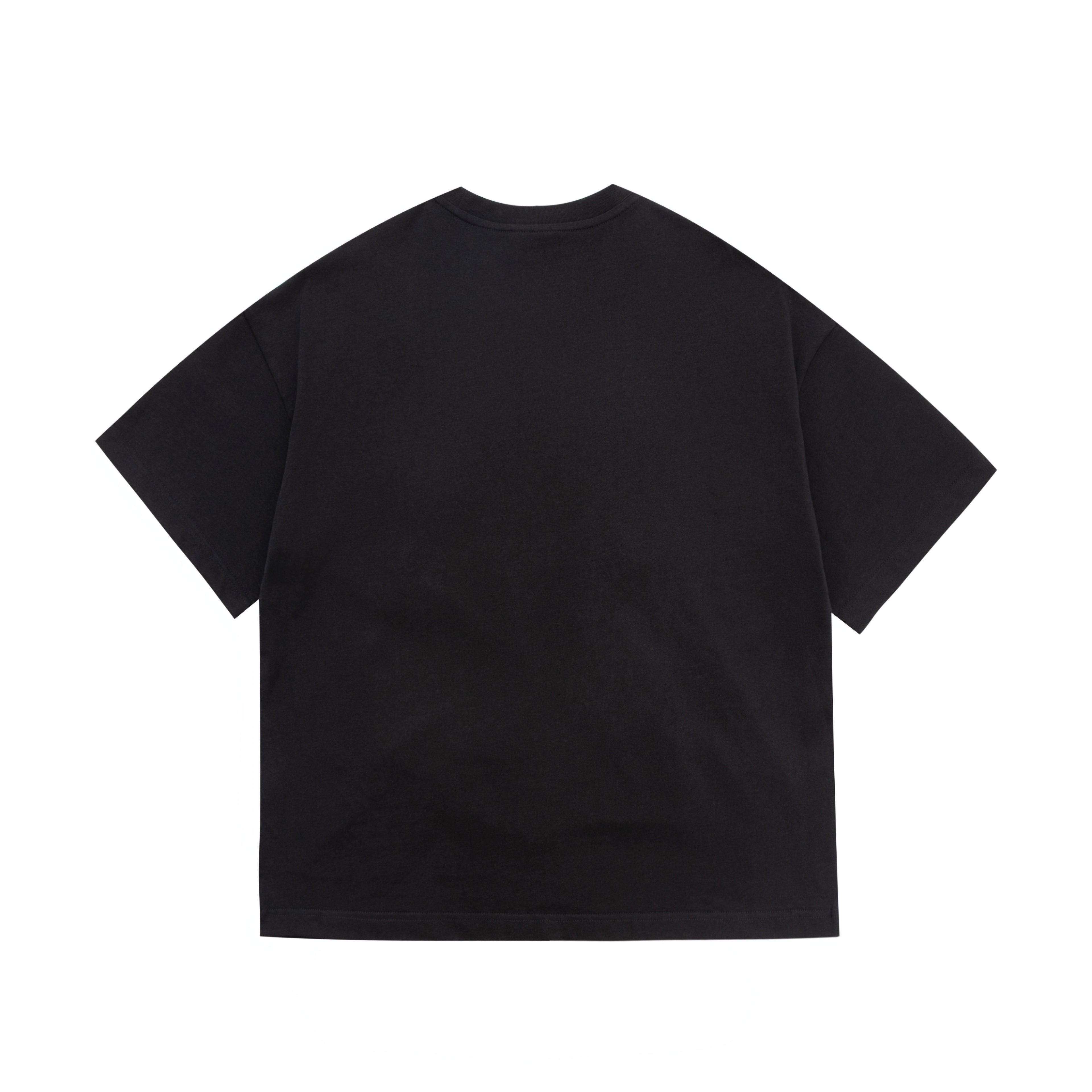 Crochet Tree Patch Black Tee