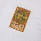 Crochet Wine Label White Tee