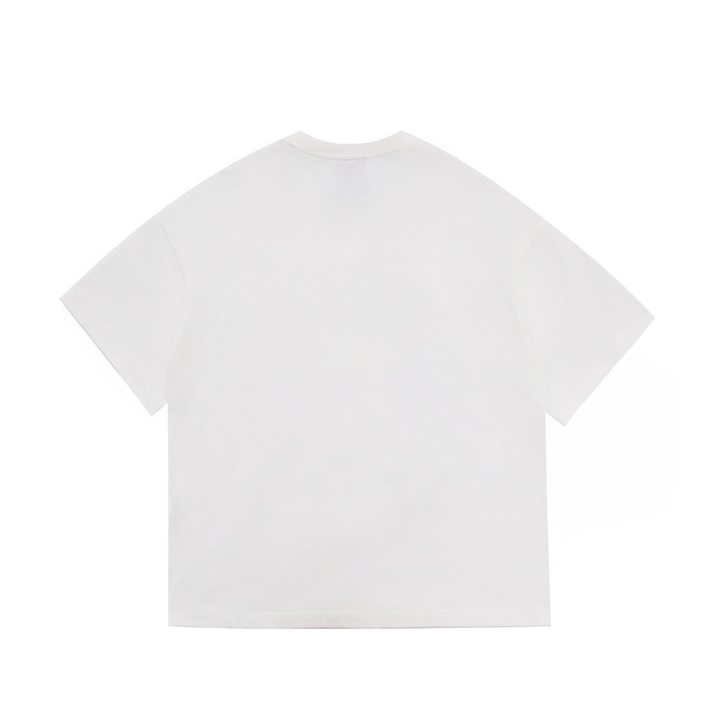 Crochet Wine Label White Tee