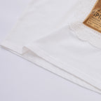 Crochet Wine Label White Tee