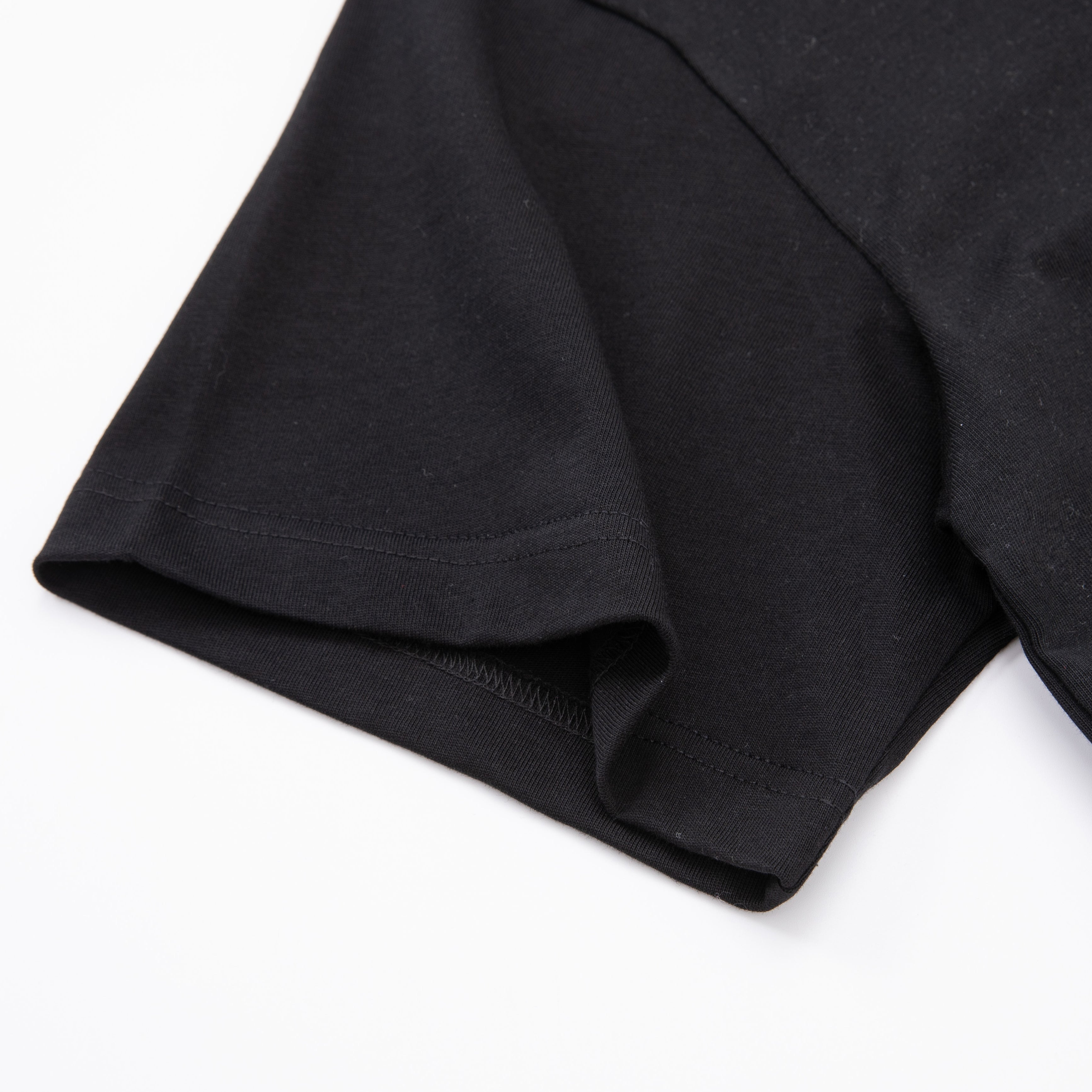 Crochet Wine Label Black Tee