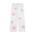 Pink Star Crochet White Denim Pants