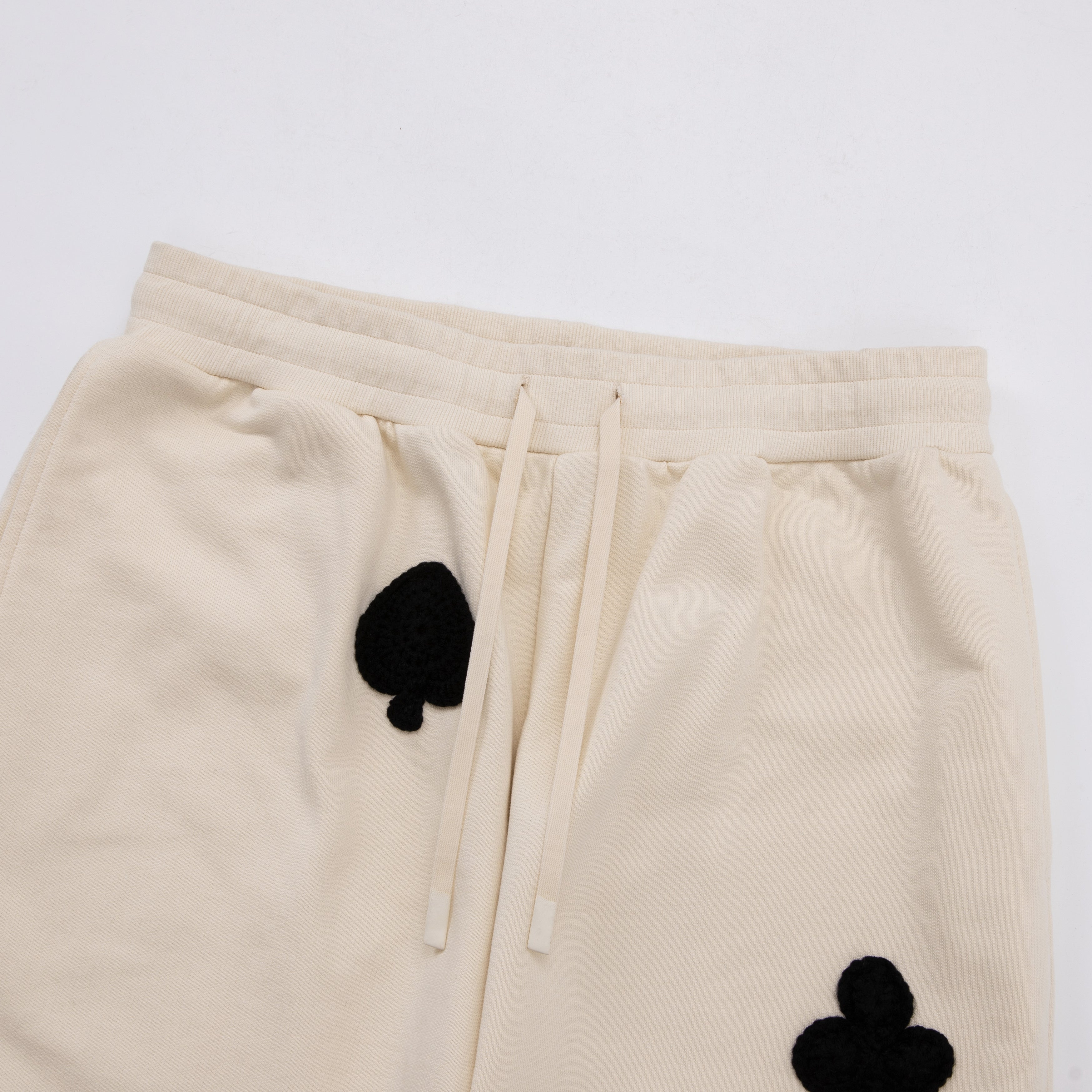 Poker Crochet Patch Sweatpants