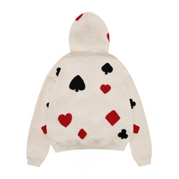 Poker Patch Zip up Sweatshirt