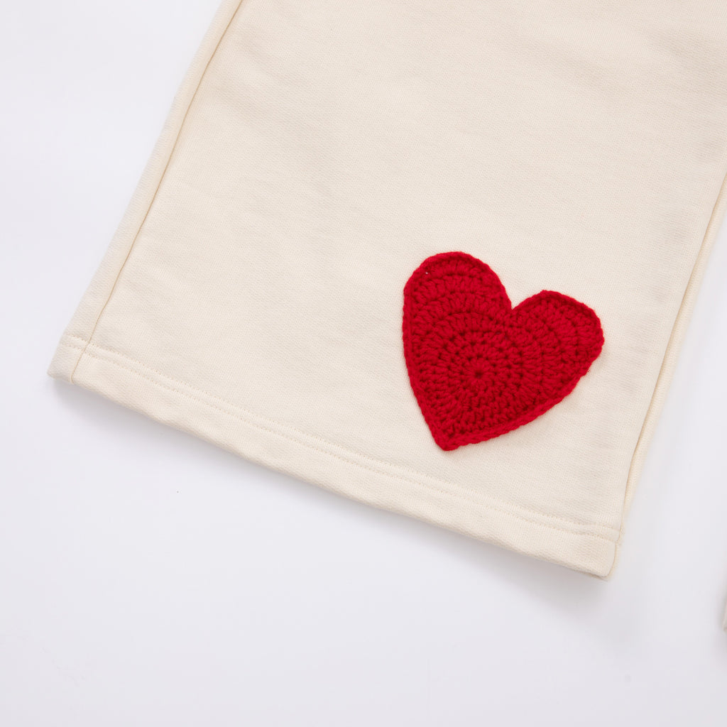 Poker Crochet Patch Sweatpants