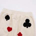 Poker Crochet Patch Sweatpants