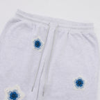 Blue Star Crochet Patch Sweatpants