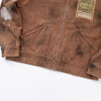 Wine Label Distressed Workwear Jacket