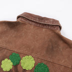 Wine Label Distressed Workwear Jacket