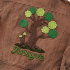 Wine Label Distressed Workwear Jacket