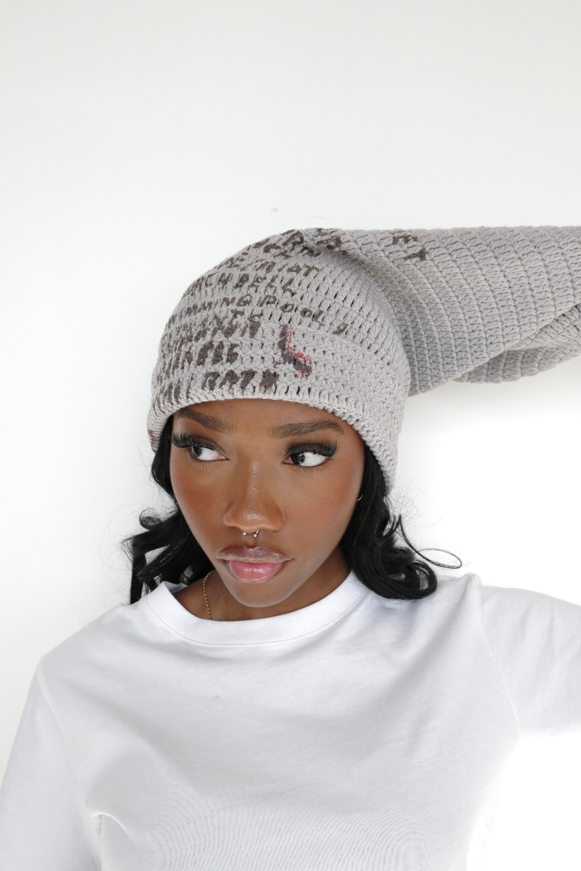 Arkyve X Basquiat "Poem" Crochet Sock Hat