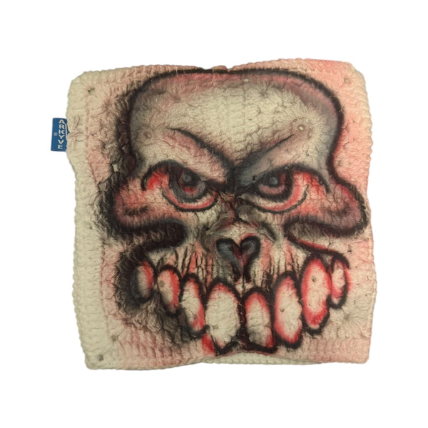 Death Skull 1of1 Crochet Cat Hat