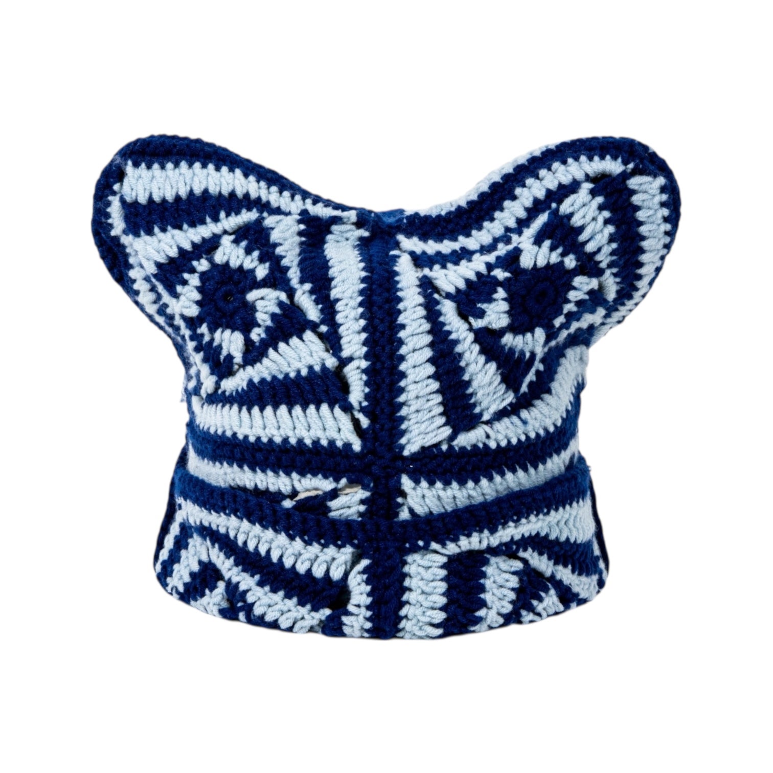 Navy Spin Crochet Cat Hat