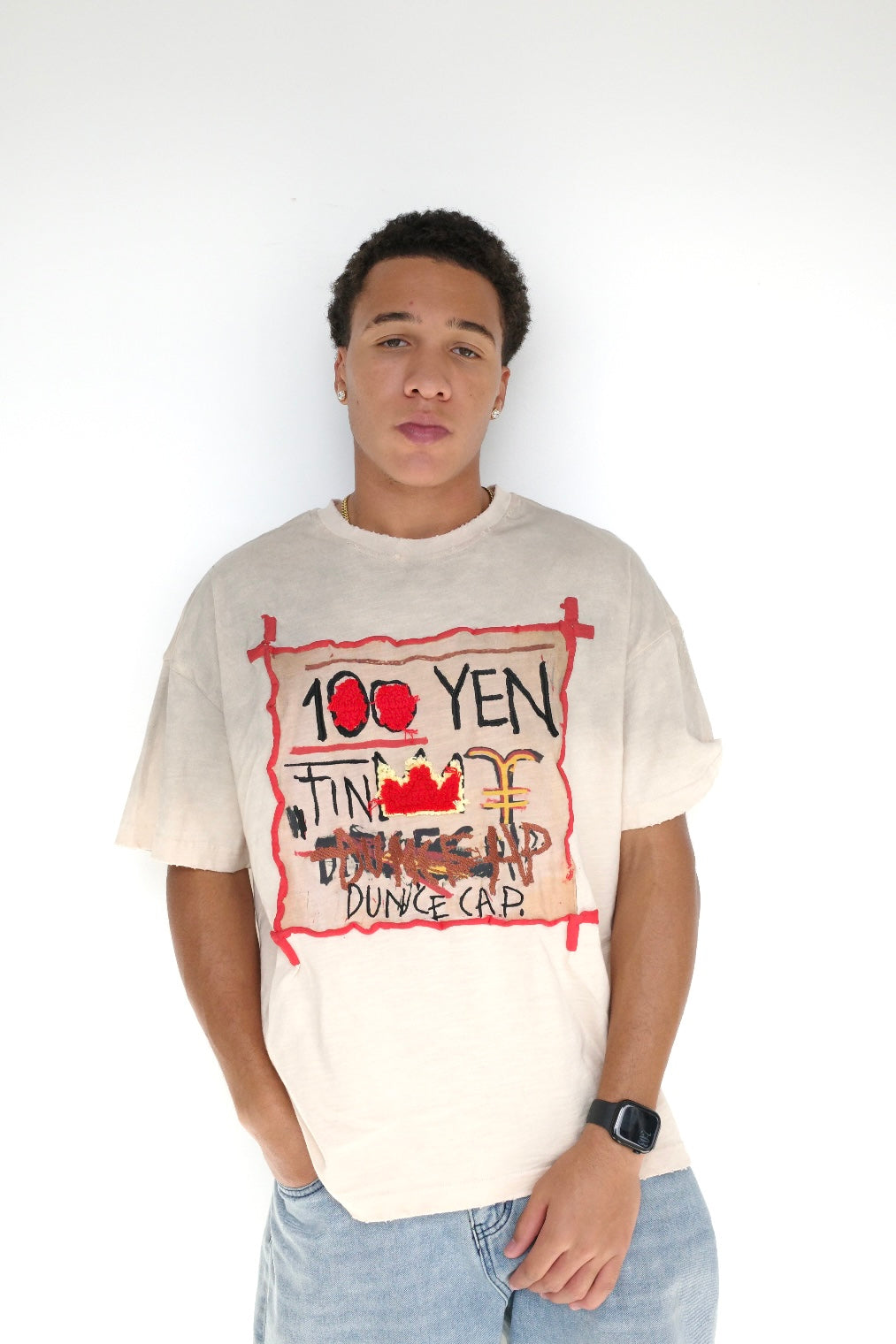 Arkyve X Basquiat "100 Yen" Tee (Cream)