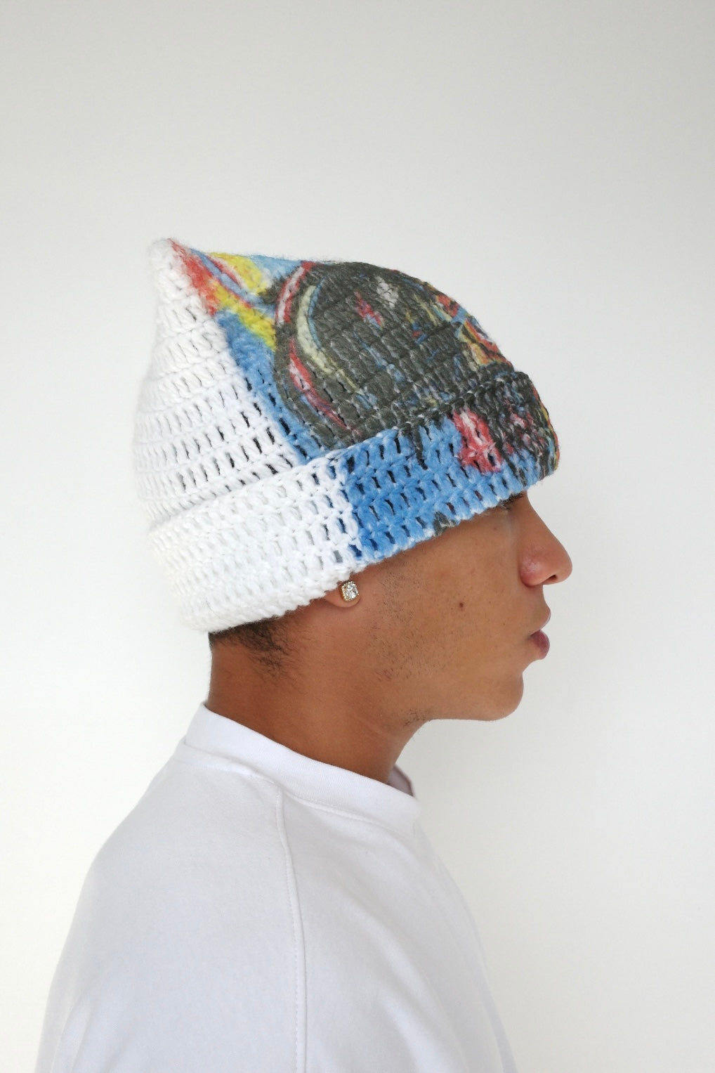 Arkyve X Basquiat "Untitled 1982" Crochet Cat Hat