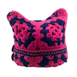 Cotton Candy Crochet Cat Hat (1of1)