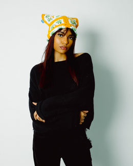 Garden Crochet Cat Hat