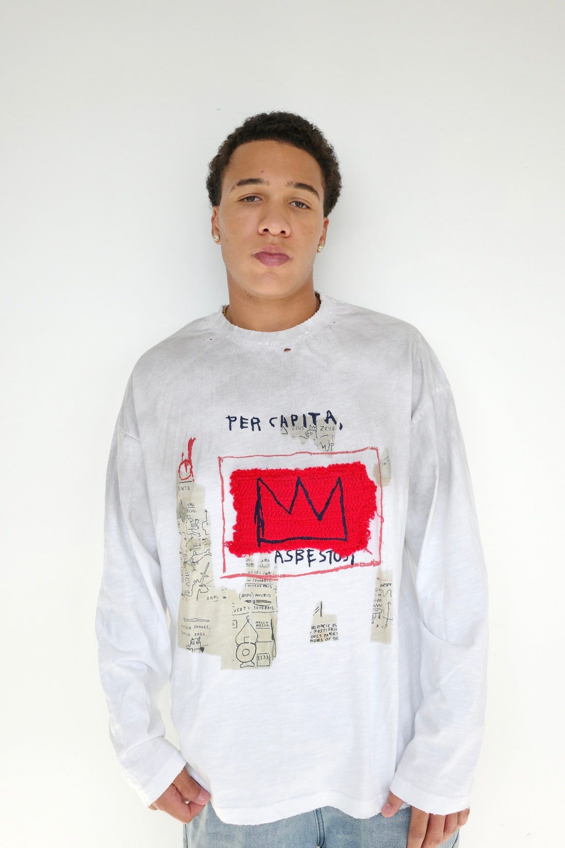 Arkyve X Basquiat "Per Capita" Long Sleeve (White)