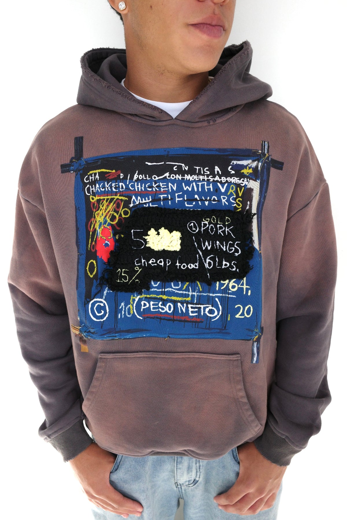 Arkyve X Basquiat "Peso Neto" Hoodie (Black)
