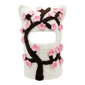 Cherry Blossom Crochet Cat Mask