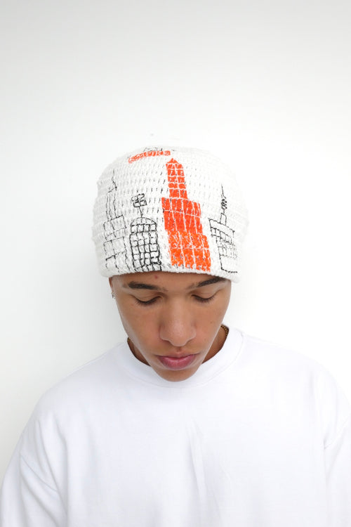 Arkyve X Basquiat "Mecca" Crochet Beanie